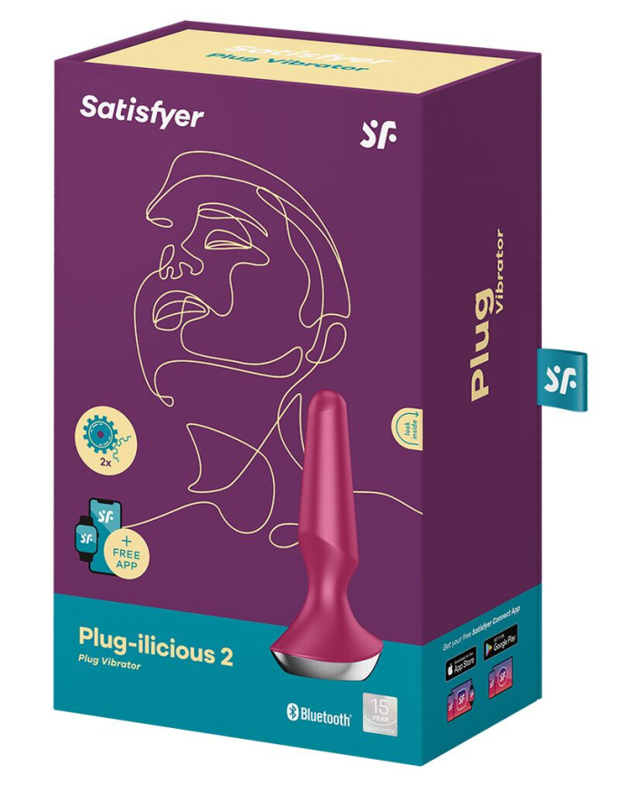 Анальна смарт-вібропробка Satisfyer Plug-ilicious 2 Berry фото 5