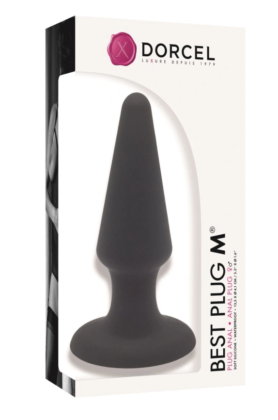 Анальная пробка Dorcel Best Plug M мягкий soft-touch силикон, макс. диаметр 4,1см фото 2