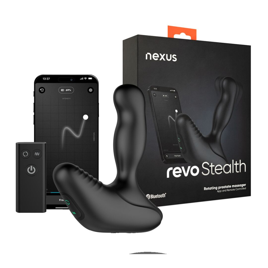 Смарт-масажер простати Nexus Revo Stealth with APP, вібрація+ротація, пульт ДУ, до 10 годин роботи фото 6
