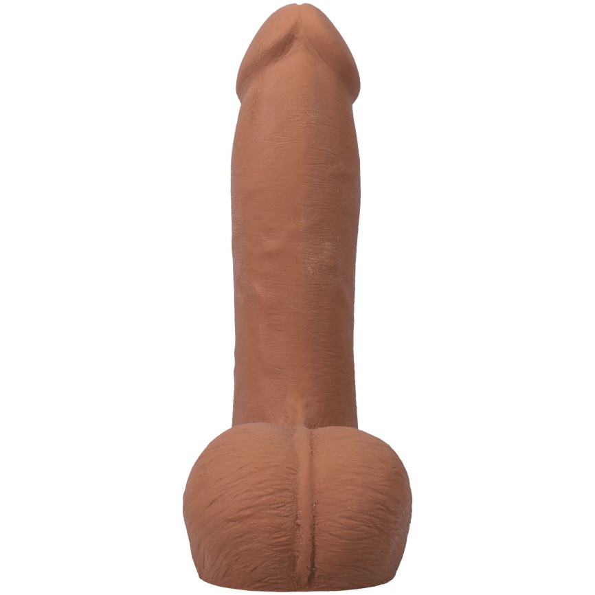 Фалоімітатор Doc Johnson The Realistic Cock ULTRASKYN - 7 Inch with Balls Caramel фото 4