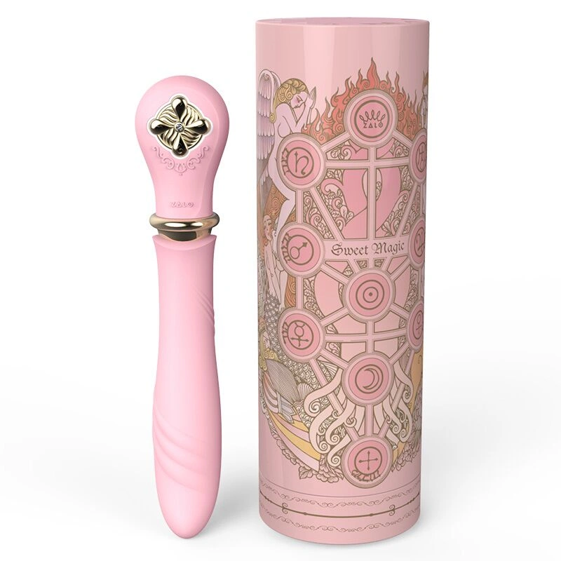 Пульсатор с подогревом Zalo Sweet Magic - Desire Fairy Pink, турбо режим фото 7