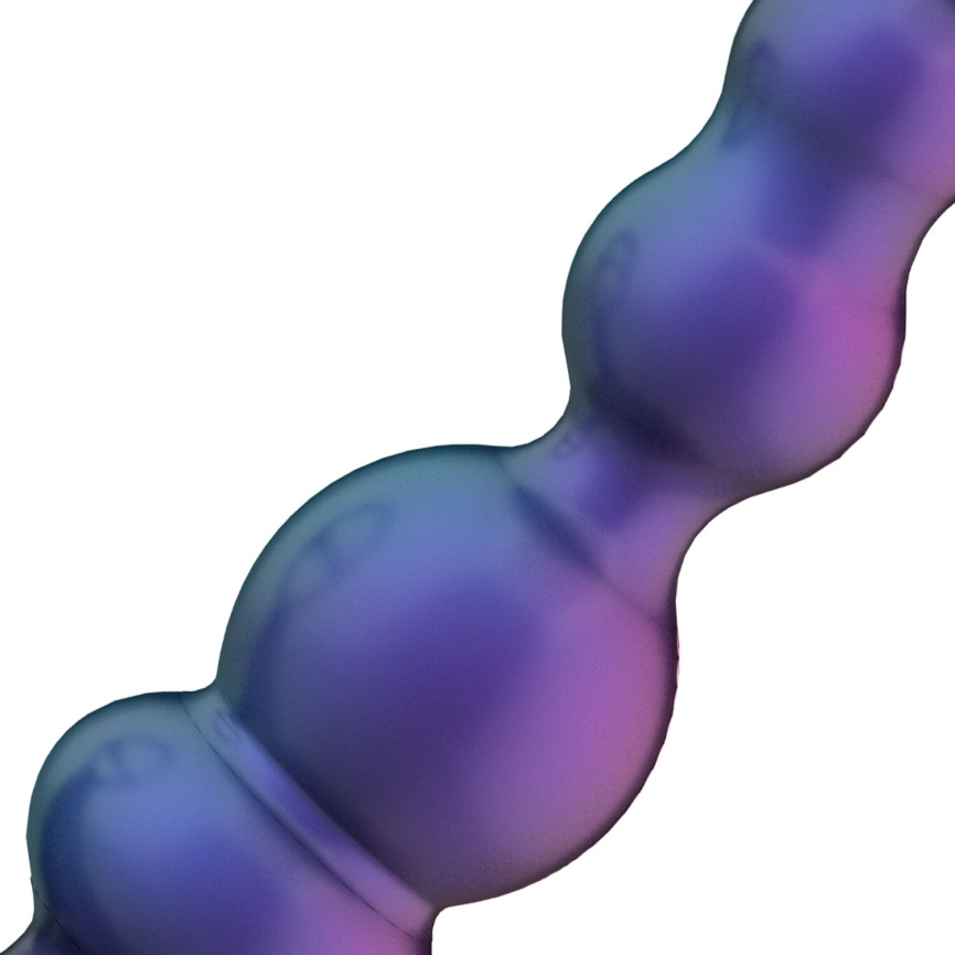 Анальний вібратор з ерекційним кільцем Hueman - Stellar Force Anal Beads with Cockring фото 6