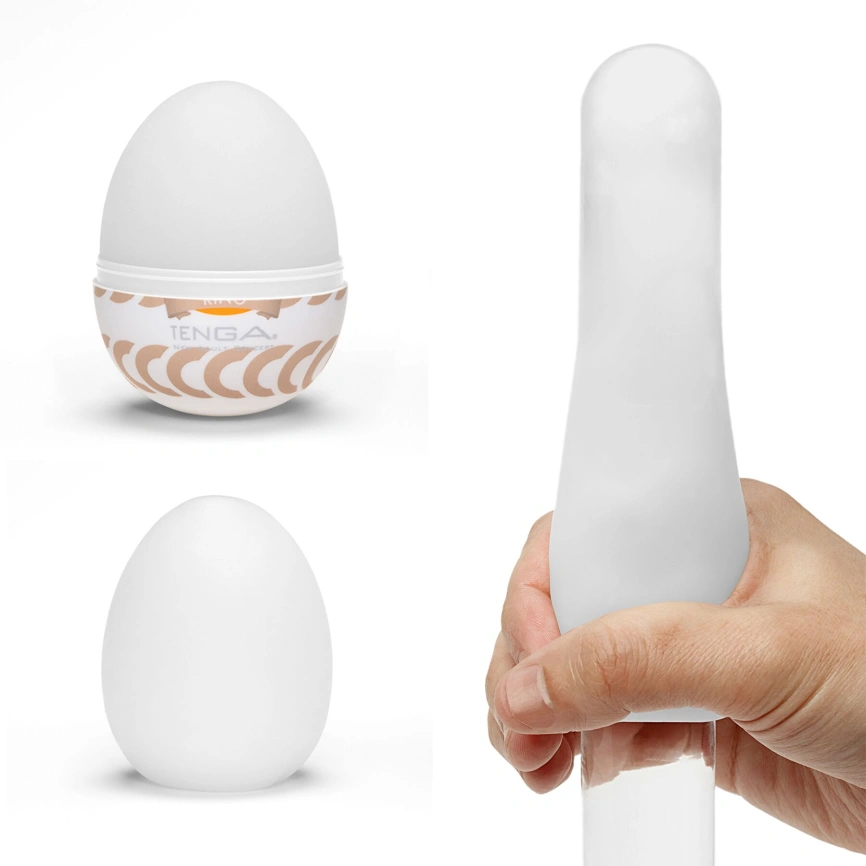 Мастурбатор-яйцо Tenga Egg Ring с ассиметричным рельефом фото 3