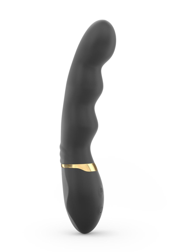 Вібратор ультрастимулювальний Dorcel Too Much Rechargeable Black, гнучкий і потужний, 3 вібромотори фото 1