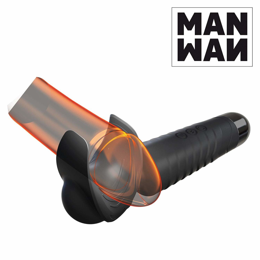 Мастурбатор-вібромасажер Manwan MAN.WAND, відмінно для пар, вібро-мінет, 20 режимів фото 3