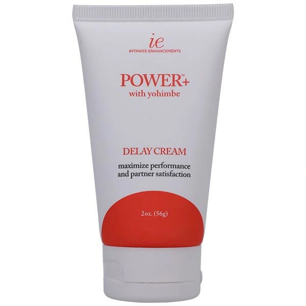 Мощный крем-пролонгатор Doc Johnson Power+with Yohimbe Delay Cream, экстракт Йохимбе, 56 г, коробка фото 1
