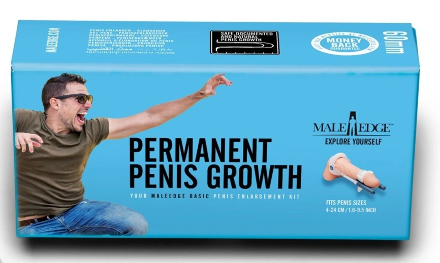 Экстендер для увеличения члена Male Edge Basic, ремешковый, масса всего 65 г, прочный пластик фото 11