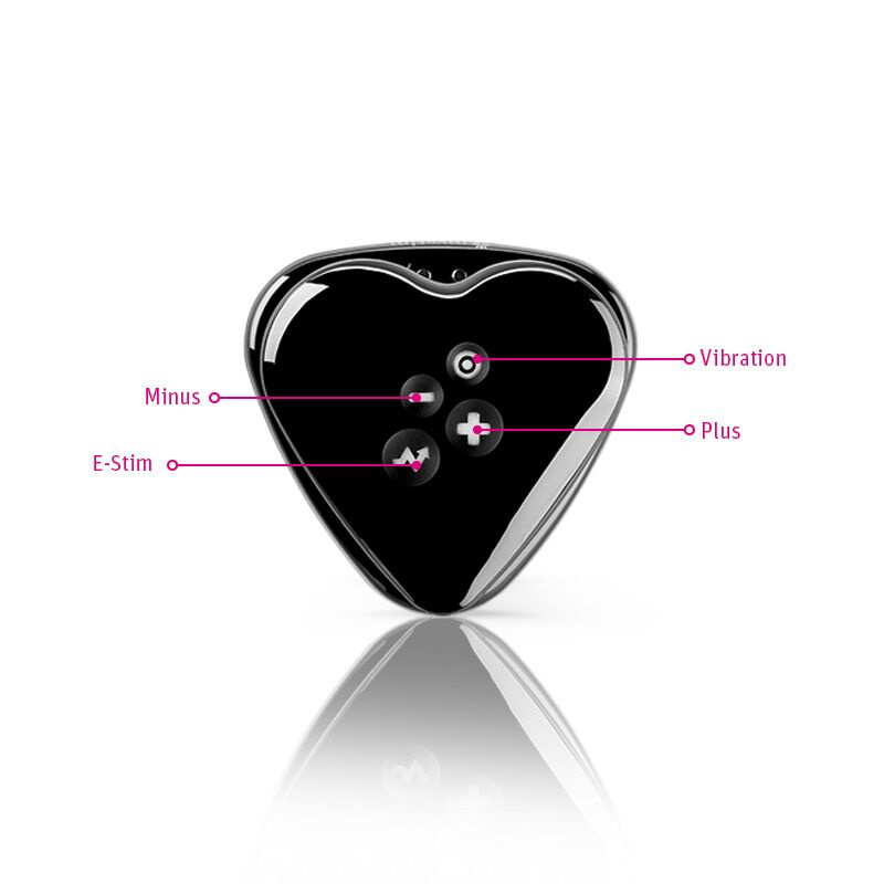 Вібратор для клітора з електростимуляцією Mystim Heart's Desire Black Edition фото 15
