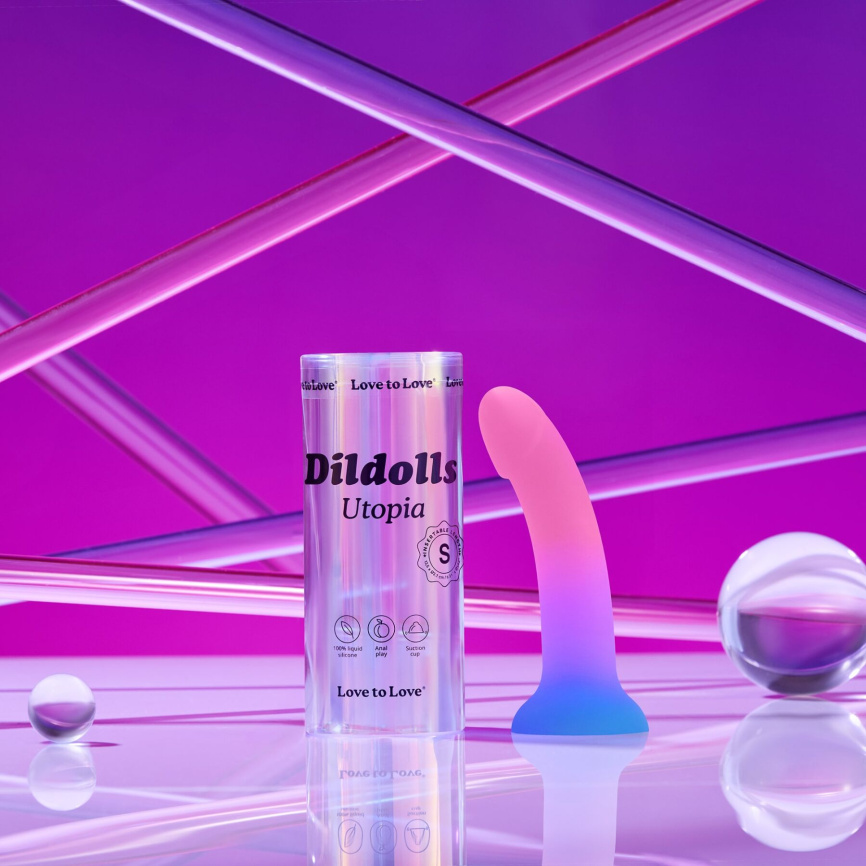 Дилдо з кольоровим градієнтом Love To Love DILDOLLS - UTOPIA S ультрам'який фото 6