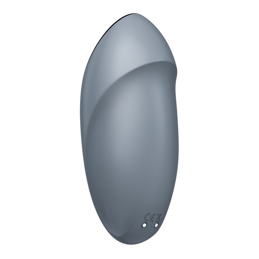 Вібростимулятор-пульсатор Satisfyer Tap & Climax 1 Bluegrey, ефект постукування пальцем, 2 мотори фото 5
