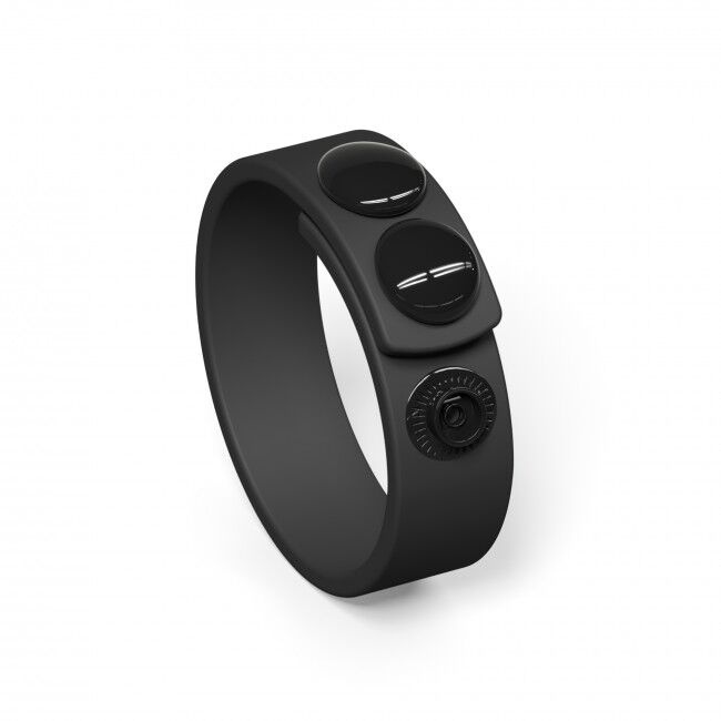 Регульоване ерекційне кільце на кнопках Love To Love HERO RING - BLACK ONYX фото 1