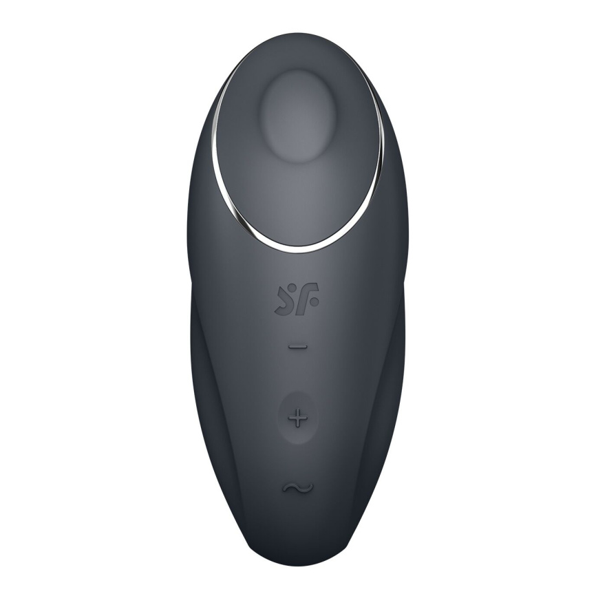Вібростимулятор-пульсатор Satisfyer Tap & Climax 1 Grey, ефект постукування пальцем, 2 мотори фото 3