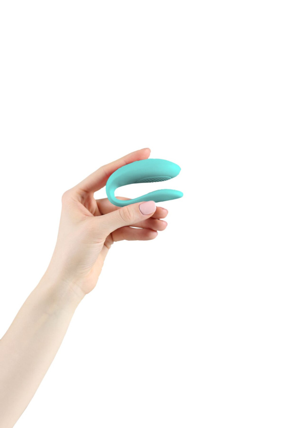 Смарт-вібратор для пар We-Vibe Sync Lite Aqua, 10 віброрежимів, можна поєднувати з проникним сексом фото 6