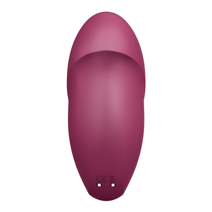 Вібростимулятор-пульсатор Satisfyer Tap & Climax 1 Red, ефект постукування пальцем, 2 мотори фото 6