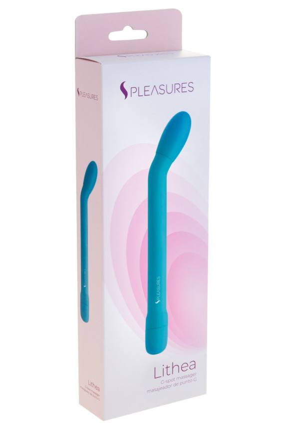 Тонкий вібратор для точки G S Pleasures Lithea Turqouise, 7 режимів фото 3