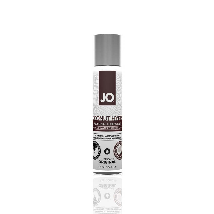 Змазка-крем з кокосовою олією JO Coconut Hybrid ORIGINAL (30 мл) біла фото 5