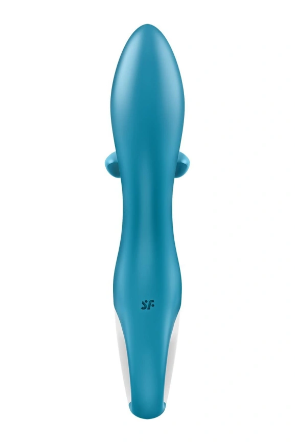 Вибратор кролик с тройным отростком Satisfyer Embrace me Turquoise, 2 мотора, диаметр 3,6 см фото 6