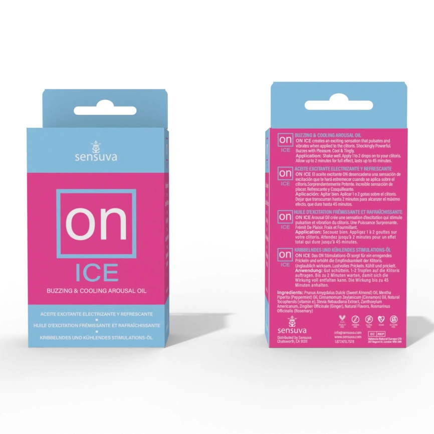 Возбуждающие капли для клитора Sensuva – ON Arousal Oil for Her Ice (5 мл) охлаждающие, до 30 минут фото 3