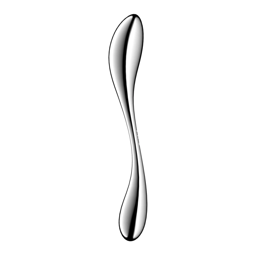 Металлический дилдо Satisfyer Star Force 3, двусторонний, можно нагревать и охлаждать, очень тяжелый фото 1