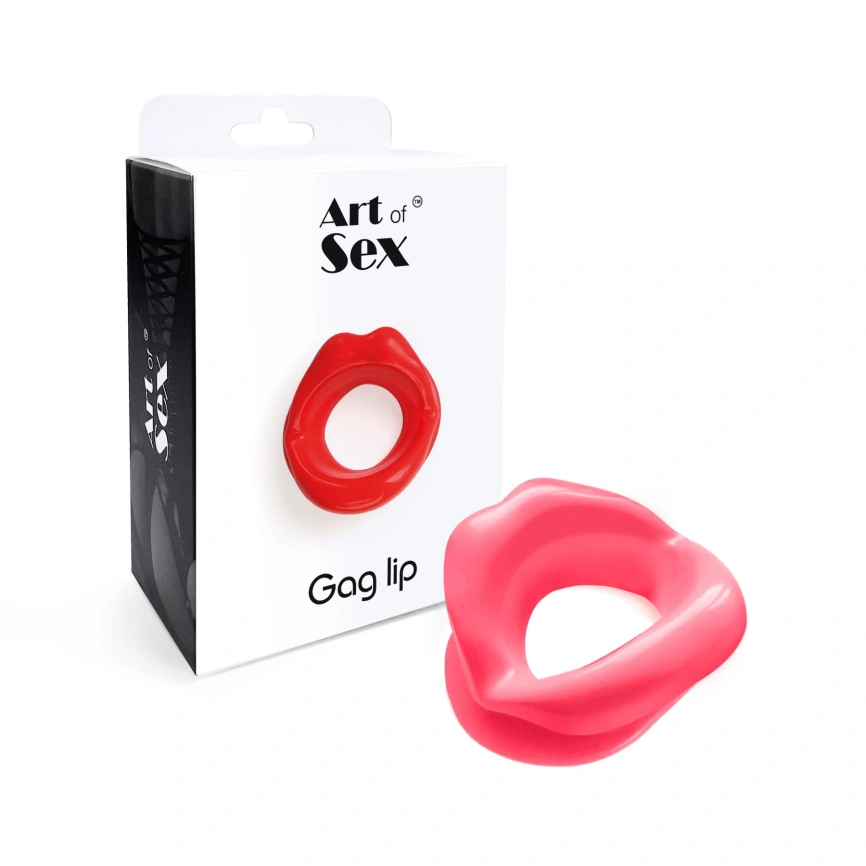 Кляп-расширитель в форме губ Art of Sex – Gag lip, розовый фото 7