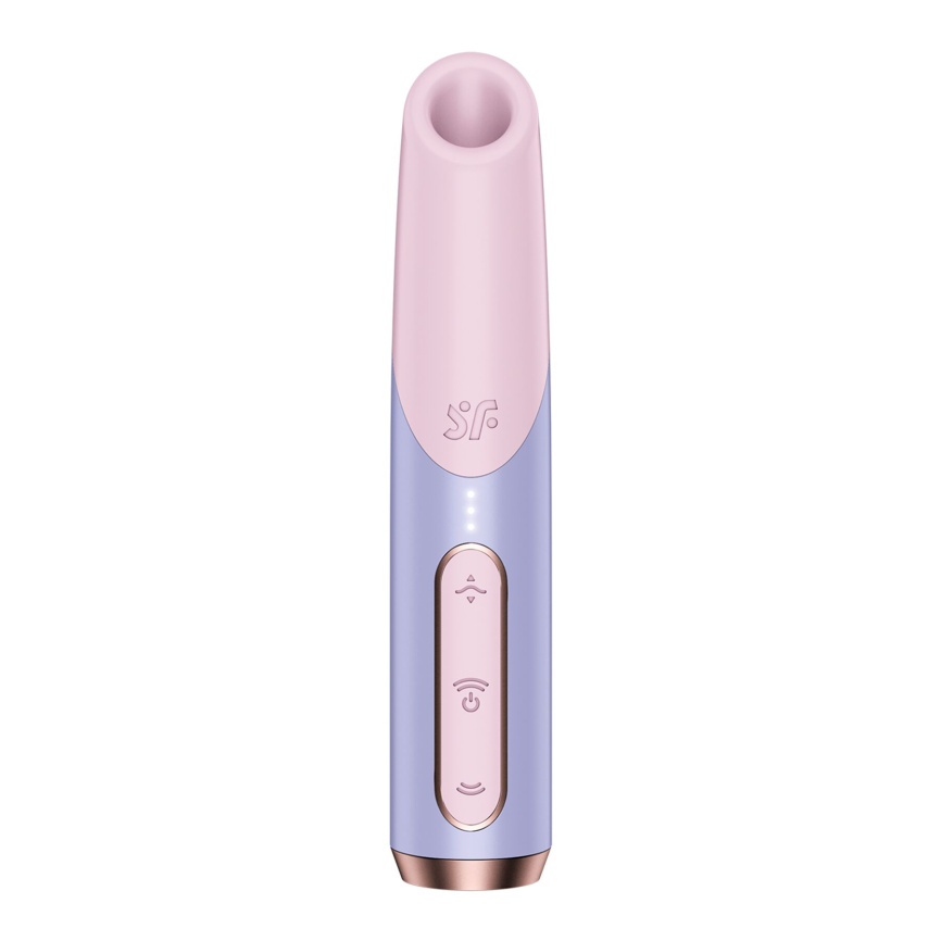 Вакуумний стимулятор Satisfyer Bold Kiss Violet, магнітна технологія 3D Air Pulse, 30 режимів роботи фото 1