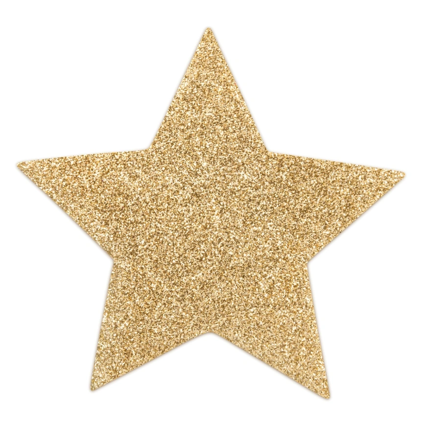 Пэстис - стикини Bijoux Indiscrets - Flash Star Gold, наклейки на соски фото 2
