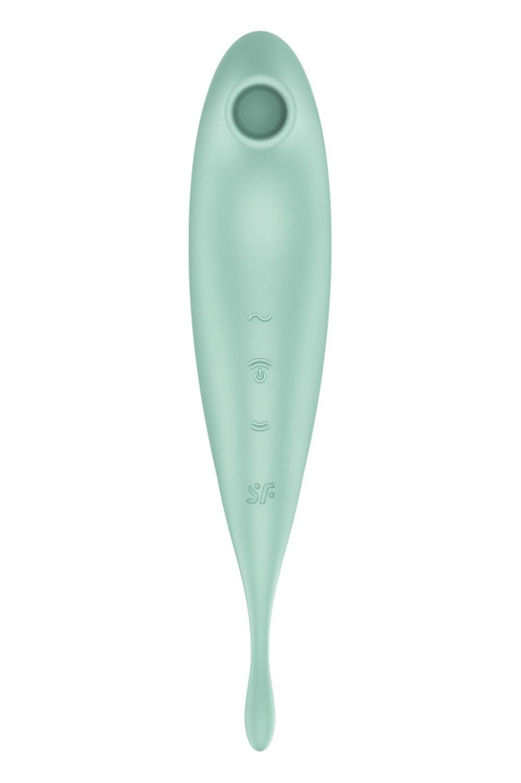 Смарт-вібратор для клітора з вакуумною стимуляцією Satisfyer Twirling Pro+ Mint фото 3