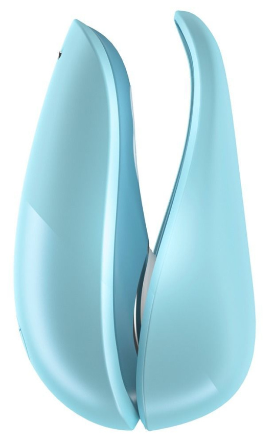 Вакуумний кліторальний стимулятор Womanizer Liberty Blue, магнітна кришка, 2 насадки фото 4