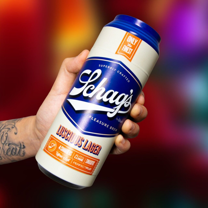 Мастурбатор – банка пива Blush Schag's Luscious Lager Masturbator Frosted, самозмащуваний, вакуум фото 7