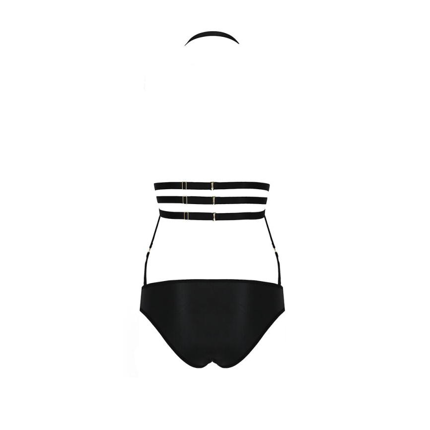 Боді монокіні під латекс Passion Exclusive LAMIS BODY L/XL, black фото 6