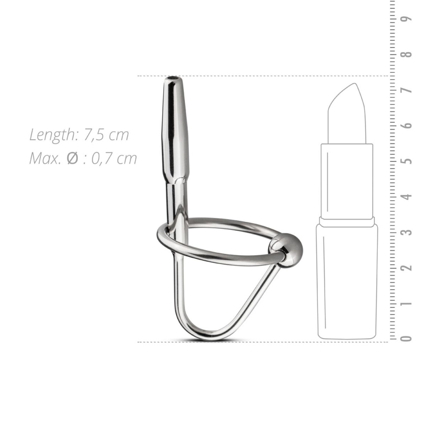 Уретральний стимулятор Sinner Gear Unbendable – Sperm Stopper Hollow Ring, 1 кільце фото 4