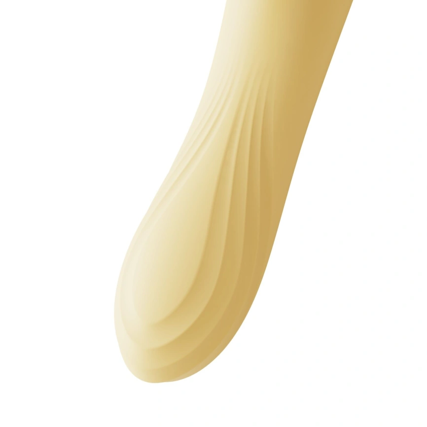 Вибратор с подогревом и вакуумной стимуляцией клитора Zalo - ROSE Vibrator Lemon Yellow фото 6