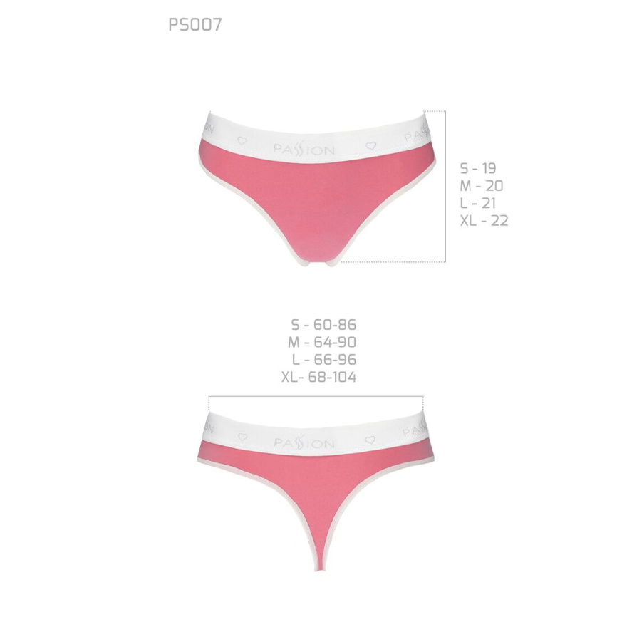 Спортивні трусики-стрінги Passion PS007 PANTIES M, pink фото 5
