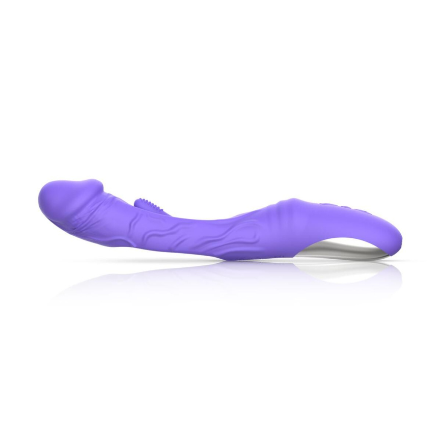 Вібратор Good Vibes Only - Flax Vibrating Dildo with G-Spot Stimulator фото 4