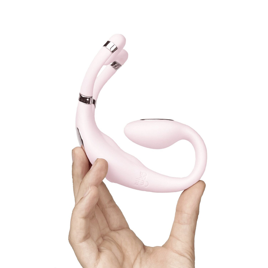 Смарт-вібратор для пар Adrien Lastic Venus + APP, подвійний, можна носити під одягом, 10 режимів фото 10