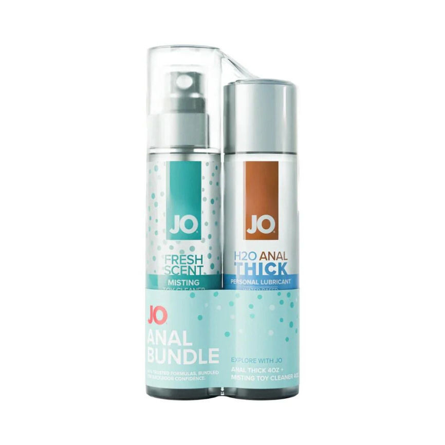 Комплект JO Anal Bundle - Anal Thick 120 мл + Misting Toy Cleaner 120 мл фото 1