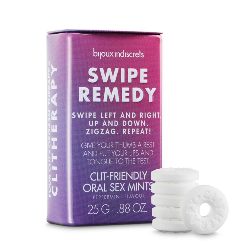 М'ятні цукерки Bijoux Indiscrets Swipe Remedy – clitherapy oral sex mints без цукру фото 3