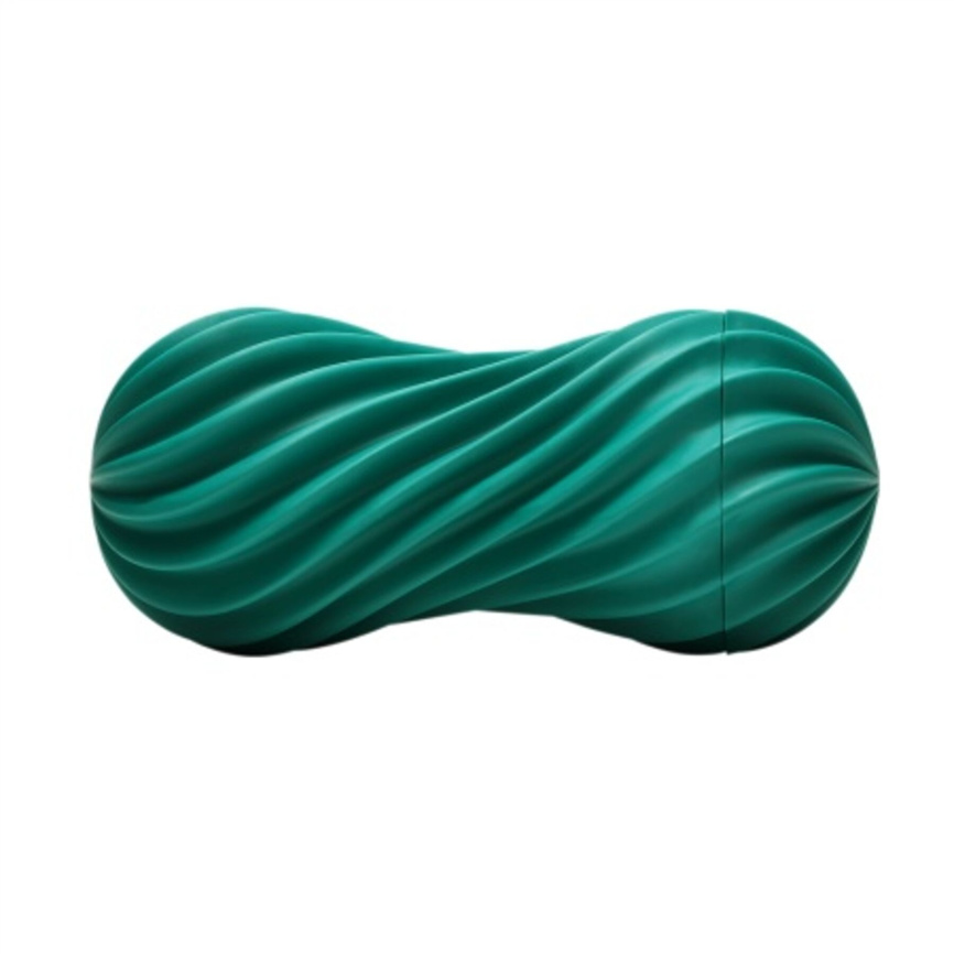 Мастурбатор Tenga FLEX Fizzy Green зі змінною інтенсивністю, можна скручувати, вакуум фото 1