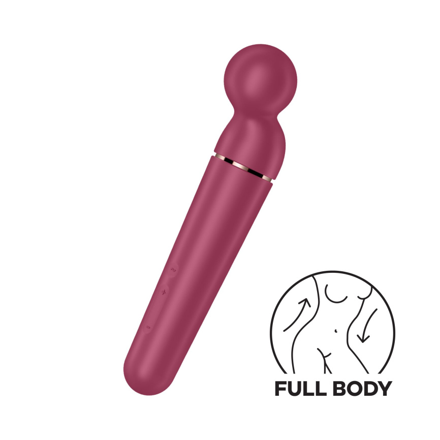 Вібромасажер Satisfyer Planet Wand-er Berry/Rosegold, дуже потужний, бездротовий фото 1