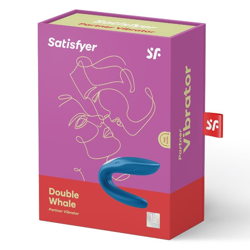 Вібратор для пар Satisfyer Double Whale з двома моторчиками фото 2