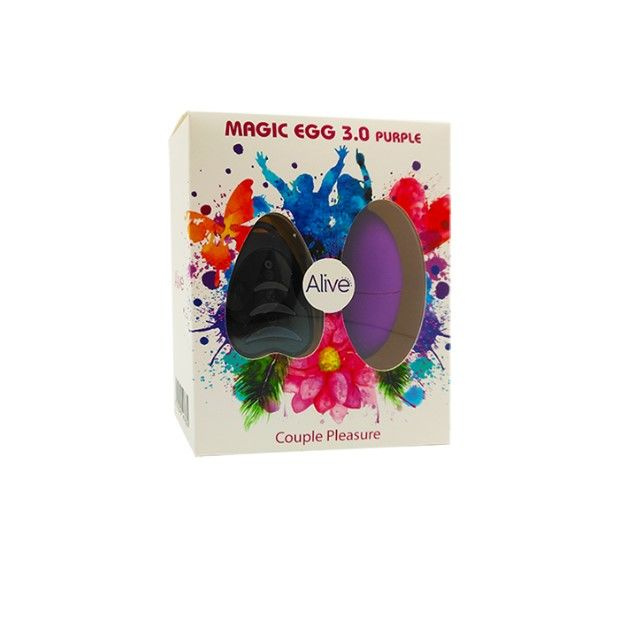 Віброяйце Alive Magic Egg 3.0 Purple з пультом ДК, на батарейках фото 2
