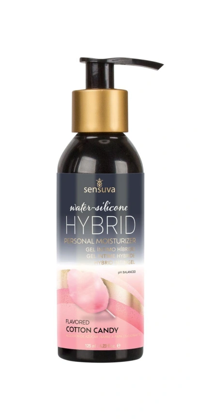 Смазка водно-силиконовая Sensuva Hybrid Cotton Candy (125 мл) без сахара, можно для оральных ласк фото 2
