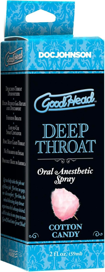 Спрей для мінету Doc Johnson GoodHead DeepThroat Spray - Cotton Candy 59 мл для глибокого мінету фото 2