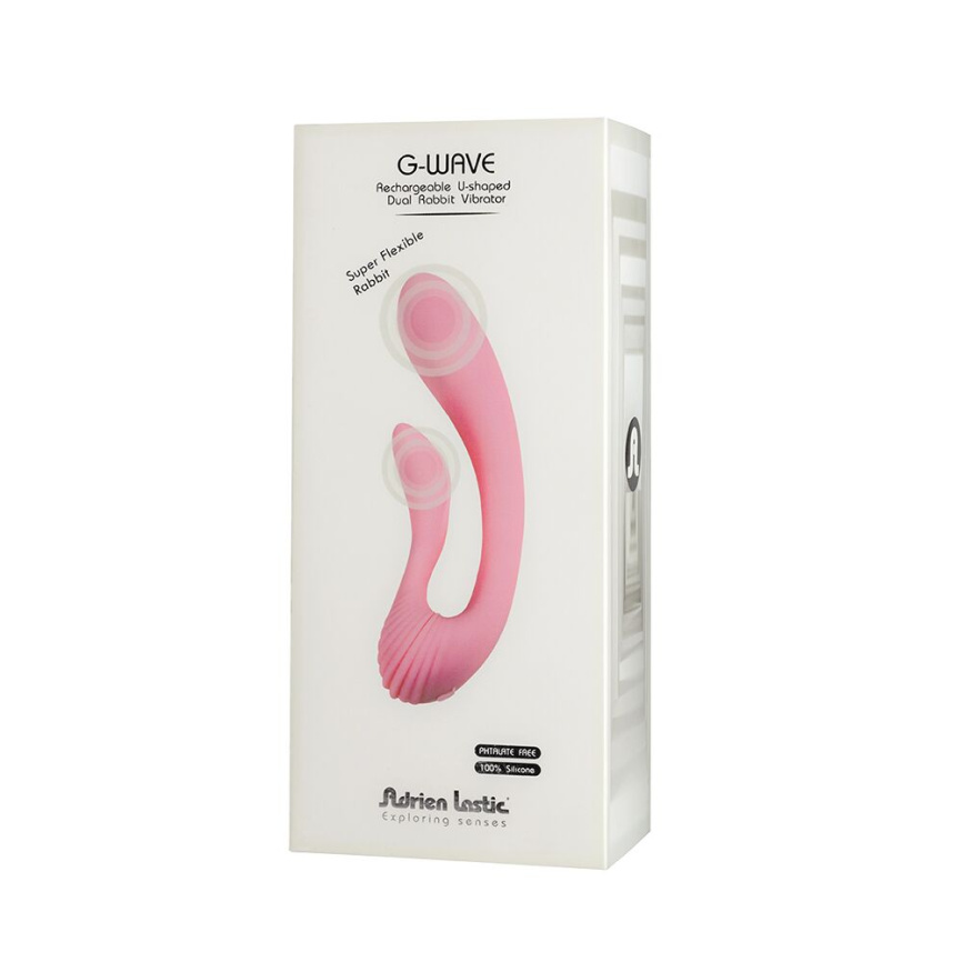 Вібратор Adrien Lastic G-wave вагінально-кліторальний, 2 мотори, універсальний фото 6