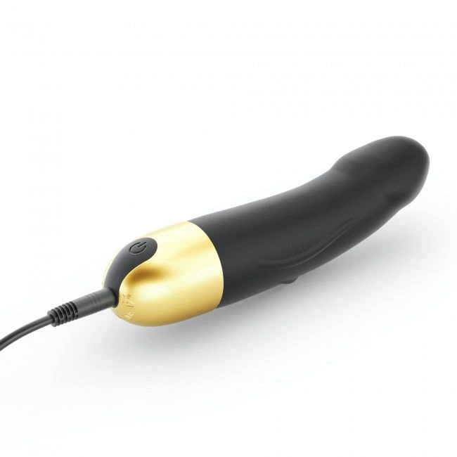 Вибратор Dorcel Real Vibration S Gold 2.0, диам 3,7см, перезаряжаемый, для точки G фото 2