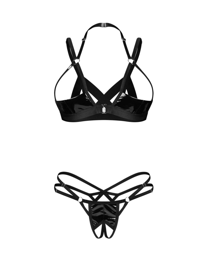 Комплект Obsessive Keira Lise 2-pcs crotchless set L/XL фото 5