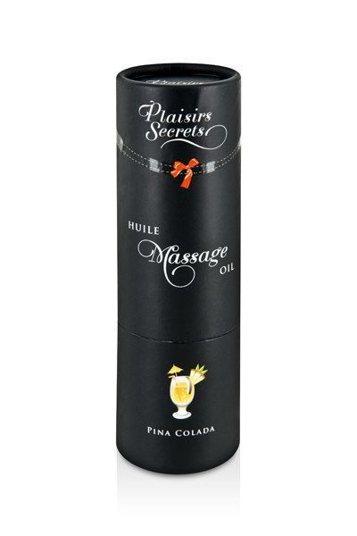 Масажна олія Plaisirs Secrets Pina Colada (59 мл) з афродизіаками, їстівна, подарункове паковання фото 3