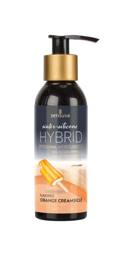 Змазка водно-силіконова Sensuva Hybrid Orange Creamsicle (125мл) без цукру, можна для оральних пестощів фото 2