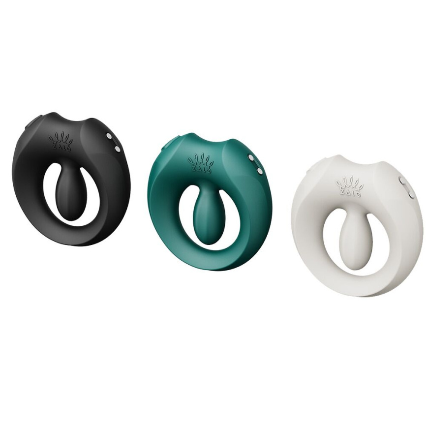 Ерекційне смарт-віброкільце Zalo Apis Turquoise Green, до 4 годин роботи, зарядний кейс фото 21