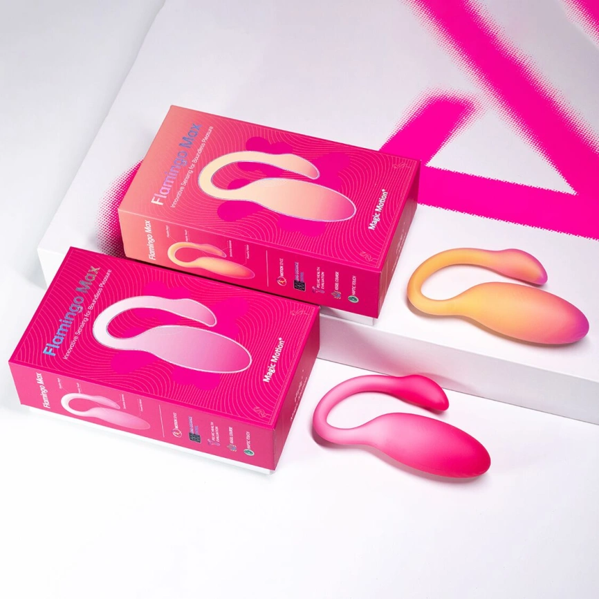 Смарт-виброяйцо Magic Motion Flamingo Max Pink 2 в 1: виброяйцо и тренажер Кегеля, 10 режимов фото 12